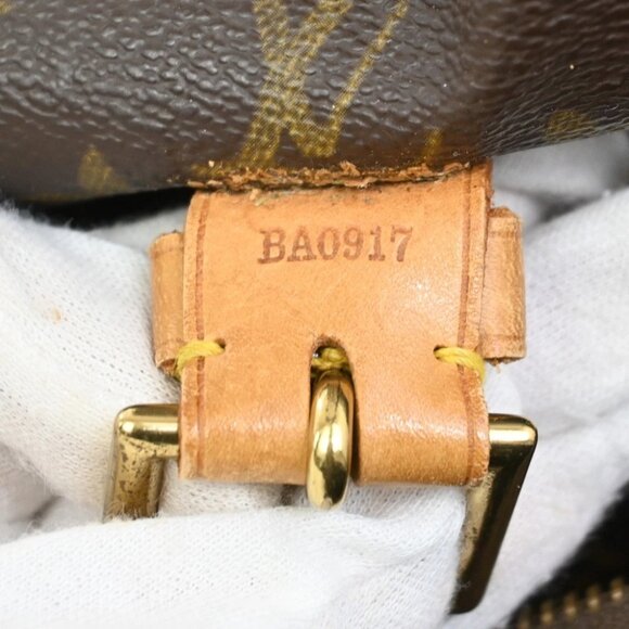 LOUIS VUITTON Montsouris GM Backpack Bag Monogram Leather Brown M51135 11EF273 - Picture 5 of 16